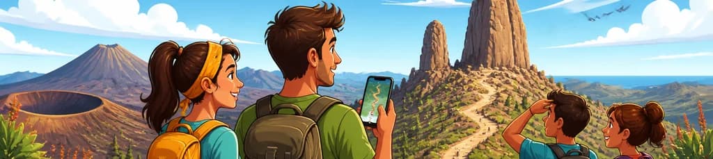 Tour autoguiado por la ruta volcánica y el sendero de Roque Nublo