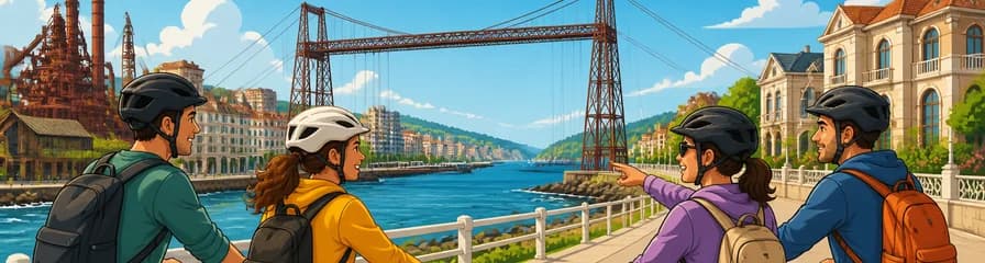 Recorrido en bicicleta eléctrica por la costa de Getxo, desde el Bilbao industrial hasta el litoral
