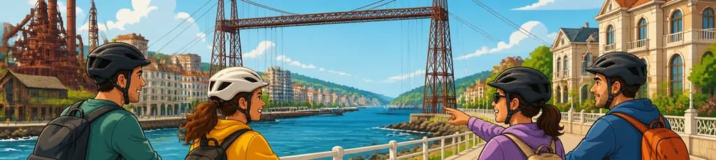 Recorrido en bicicleta eléctrica por la costa de Getxo, desde el Bilbao industrial hasta el litoral