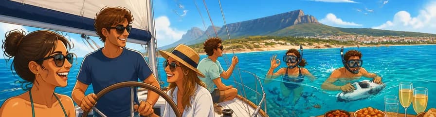 Aventura en velero con snorkel, tapas y bebidas por la costa de Tarifa
