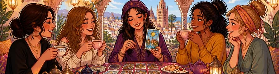 Fiesta del té en Málaga con interpretación de Tarot