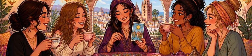 Fiesta del té en Málaga con interpretación de Tarot