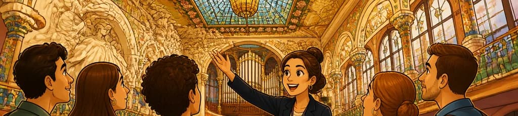 Recorrido guiado por el Palau de la Música Catalana