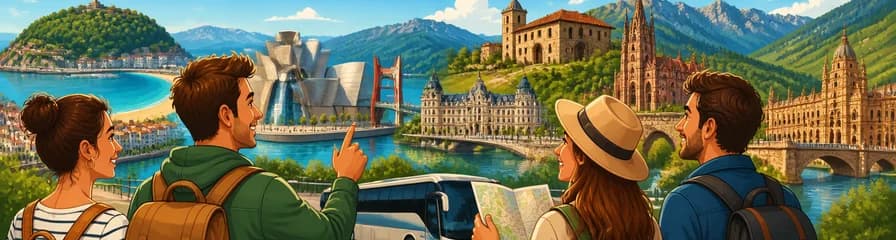 Recorrido guiado de cuatro días por el Norte de España, partiendo de Barcelona