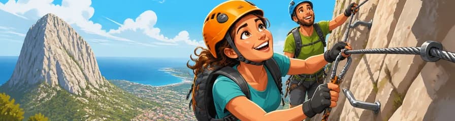 Aventura de Escalada de Medio Día: Vía Ferrata del Ponoig