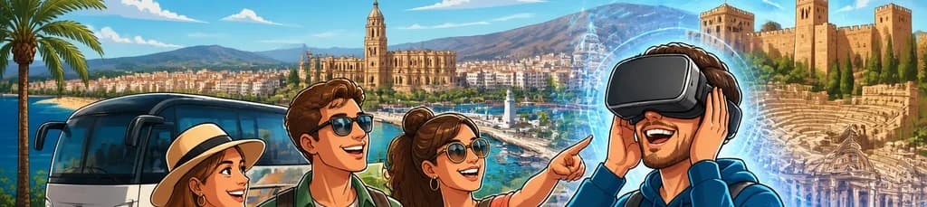 Descubre Málaga desde la Costa del Sol con un Recorrido Panorámico en Bus y Realidad Virtual
