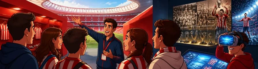 Vive la experiencia rojiblanca: Tour guiado por el estadio y museo del Atlético de Madrid