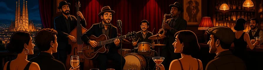 Sesión de improvisación de Jazz, Cócteles y Tapas en Barcelona