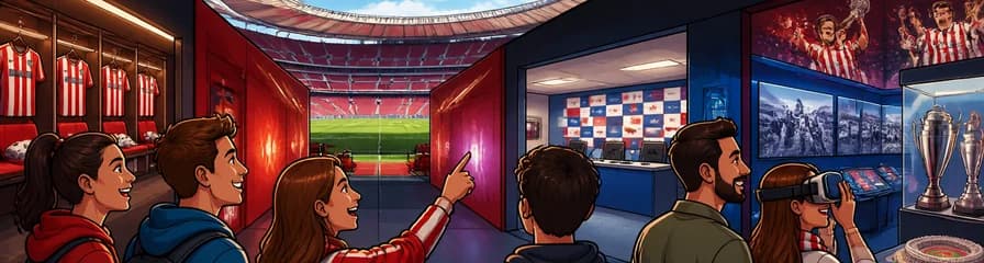 Recorrido por el estadio del Atlético de Madrid y su museo interactivo