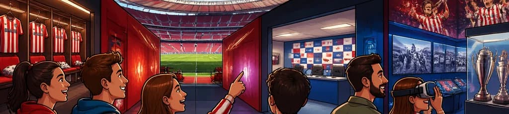 Recorrido por el estadio del Atlético de Madrid y su museo interactivo