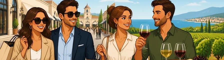 Exclusiva jornada de compras VIP en La Roca Village y cata de vinos en Alella