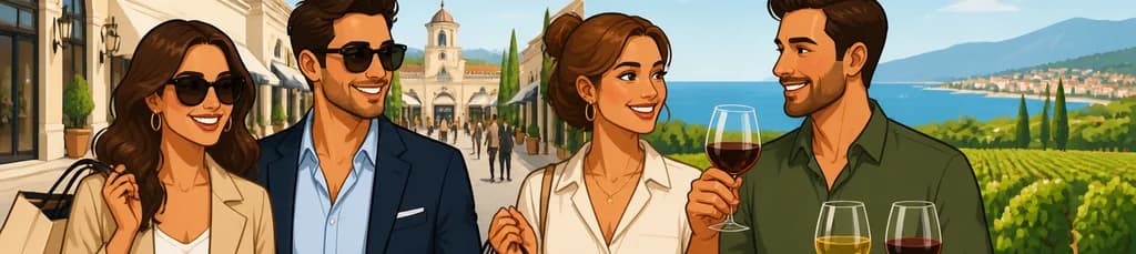 Exclusiva jornada de compras VIP en La Roca Village y cata de vinos en Alella