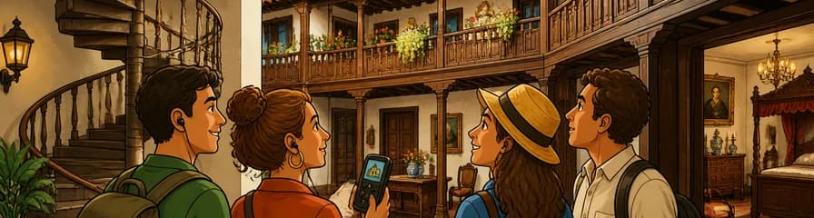 Acceso a la casa-museo La Casa de Los Balcones