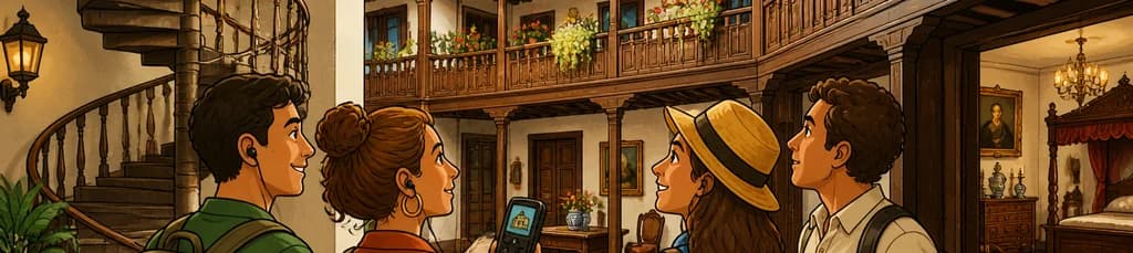 Acceso a la casa-museo La Casa de Los Balcones