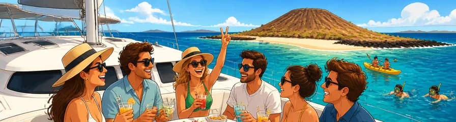 Viajes privados en catamarán Laguna 400 a la isla de Lobos