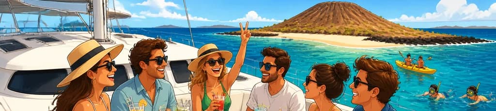 Viajes privados en catamarán Laguna 400 a la isla de Lobos