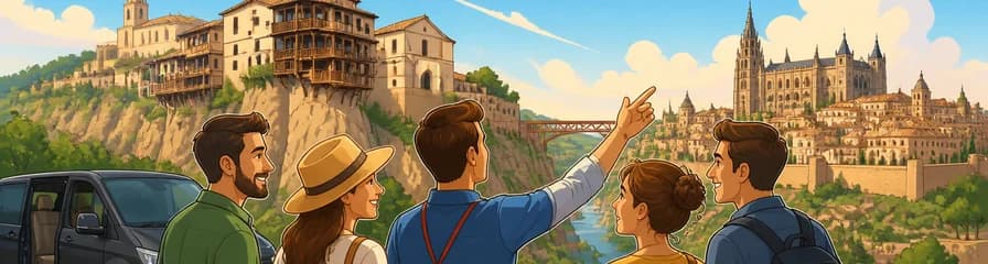 Tour privado de un día completo a Toledo y Cuenca desde Madrid, con recogida en el hotel