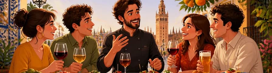 Exclusivo tour gastronómico de vinos y tapas en Sevilla