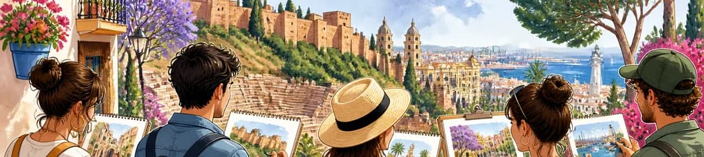 Descubre Málaga a través del dibujo: un recorrido artístico sin necesidad de experiencia previa