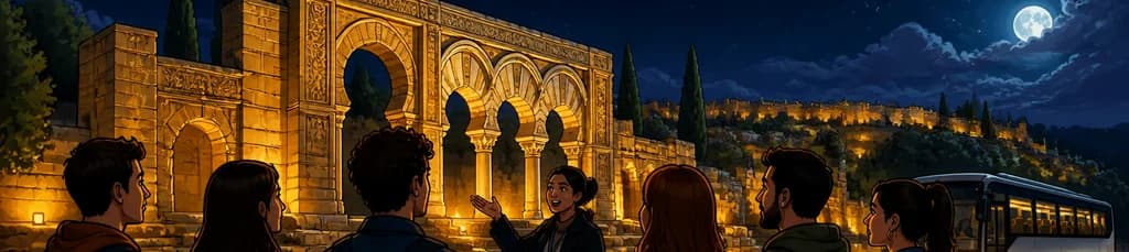 Descubre la experiencia nocturna en Medina Azahara con transporte incluido