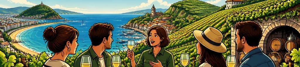 Recorrido enológico por el Txakoli de Getaria con salida desde San Sebastián