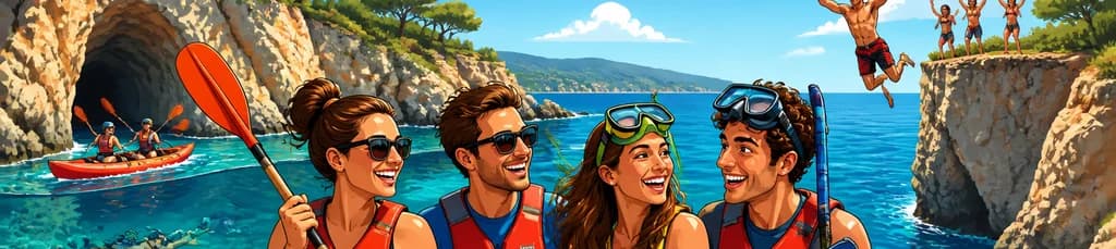 Excursión por la Costa Brava: Kayak, Snorkel y Saltos de Acantilado con salida desde Barcelona
