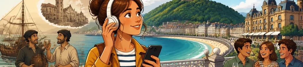 Recorrido autoguiado en audio: explorando la historia de San Sebastián