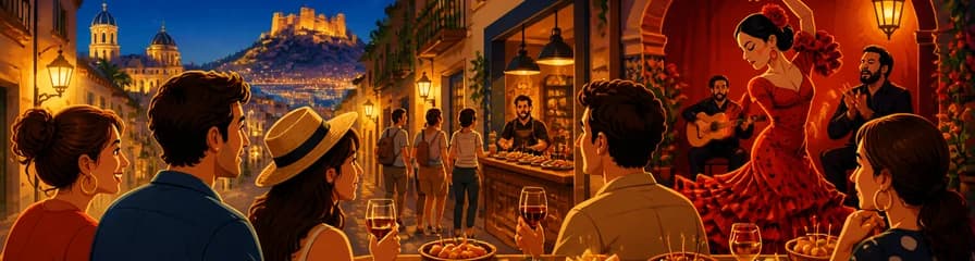 Velada Flamenca y Gastronómica en Alicante con Espectáculo en Vivo