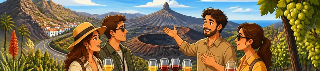 Experiencia privada: recorrido volcánico por Gran Canaria y cata de vinos canarios