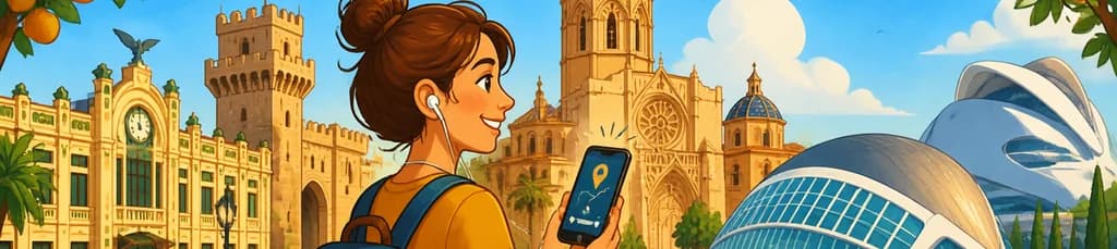 Descubre Valencia a tu ritmo: recorrido autoguiado con audioguía en tu móvil