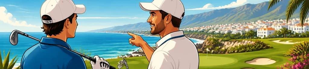 Experiencia privada de golf profesional en Nerja: 1 hora de tour