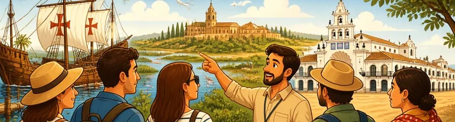 Descubre Huelva y El Rocío: Tour privado desde el Puerto de Sevilla
