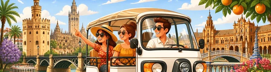 Explora la rica historia y cultura de Sevilla en un tour en Tuk Tuk