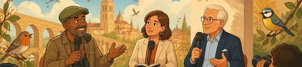David Lindo y Sir Alex Ellis dialogan sobre la belleza al vuelo en el Hay Festival Segovia 2026