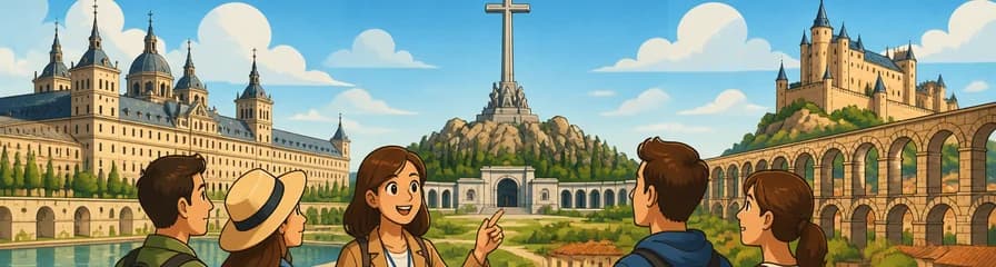 Excursión de un día completo desde Madrid a El Escorial, el Valle de los Caídos y Segovia