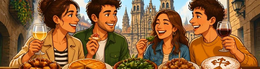 Recorrido gastronómico por el casco antiguo de Santiago: tapas y bebidas