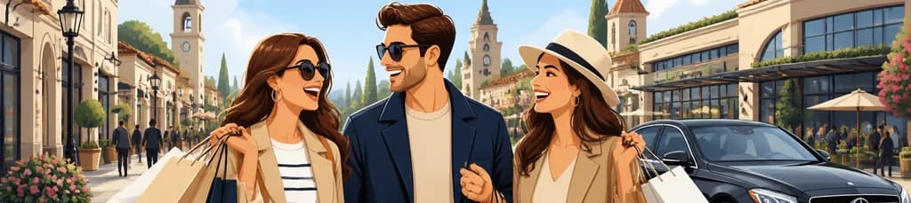Excursión privada de compras: Outlets de moda de Madrid con estilo