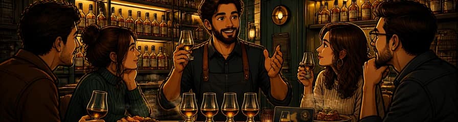 Cata introductoria al mundo del whisky en Holy Drop