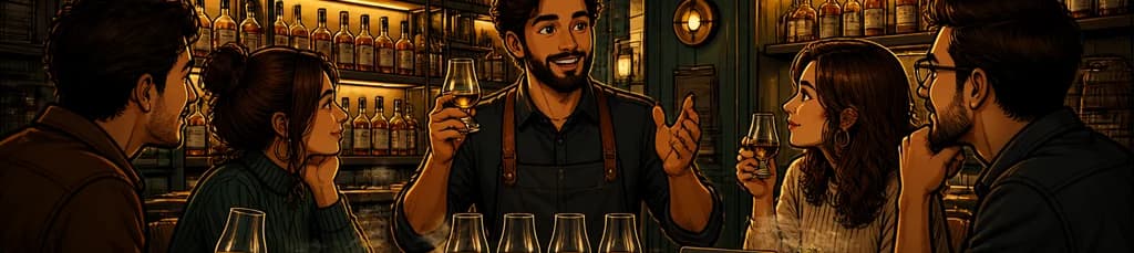 Cata introductoria al mundo del whisky en Holy Drop