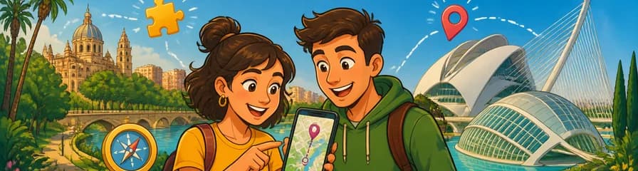 Juego móvil interactivo "Valencia Uncovered": tour a pie con GPS y aplicación
