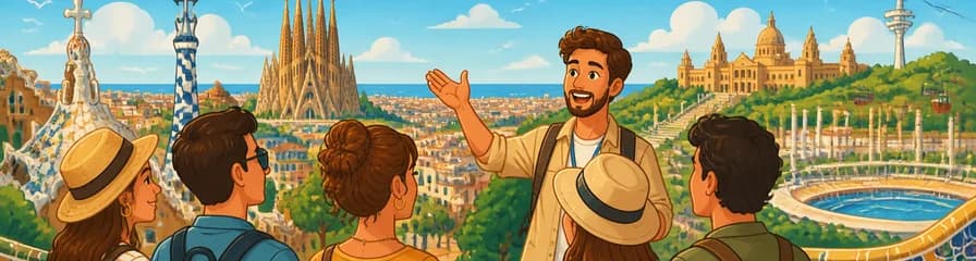 Exploración exhaustiva de los atractivos turísticos de Barcelona en un tour privado de jornada completa con un guía local