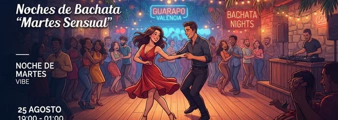 Noches de Bachata "Martes Sensual" en Guarapo: Talleres, Baile Social y Amigos