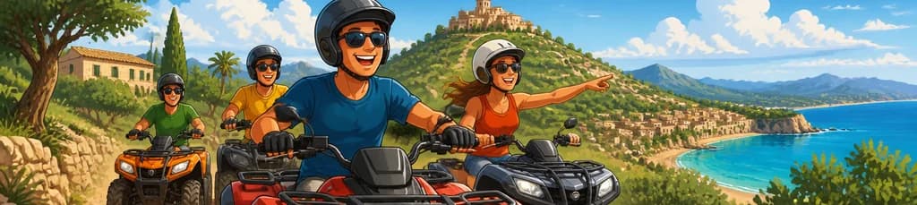 Recorrido guiado en quad por Mallorca