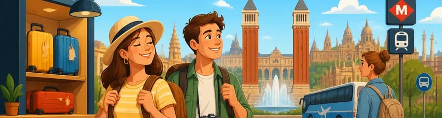 Servicio de Consigna de Equipaje en la Plaza de España de Barcelona