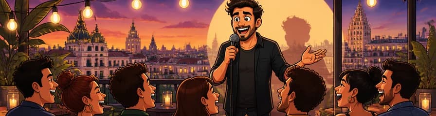 Noche de Comedia Salvaje en la Terraza de Madriz