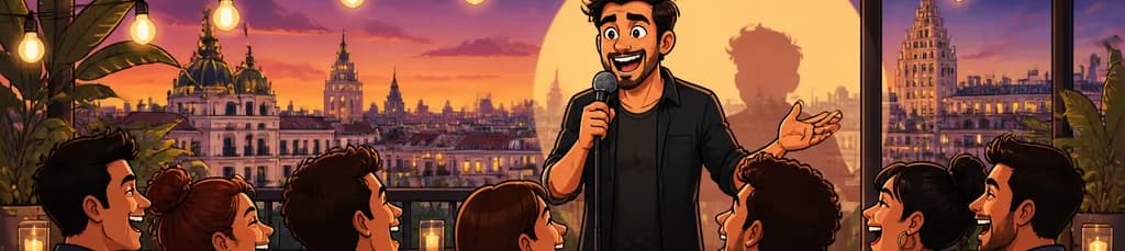 Noche de Comedia Salvaje en la Terraza de Madriz