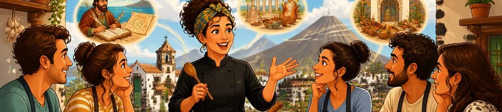 Taller de cocina canaria en la Antigua Tenerife Village