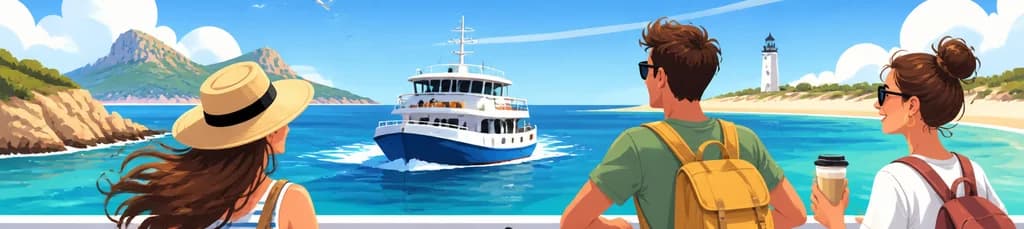 Viaje de ida y vuelta en ferry a Formentera desde Ibiza