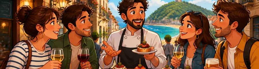 Recorrido a pie por San Sebastián con degustación de especialidades vascas