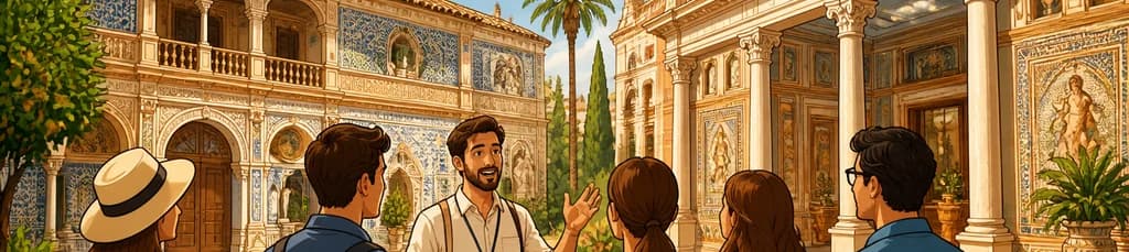 Recorrido guiado por los palacios ocultos de Sevilla